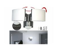 Lunartec Double projecteur LED mural d'extérieur 3200 lm avec capteur PIR