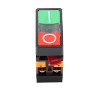 Double Push Button Switch with LED Illumination | 2 Circuits NO/NC On Off Momentary | Red Green LED Indicator for Control Panels/Machinery/DIY | AS - 22 / 25N Model, (24V)