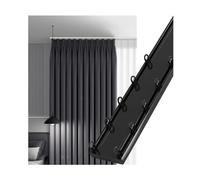 Double rail de plafond pour rideaux invisibles - Tringle de séparation de pièce intérieure, idéale pour les camping-cars et un usage domestique, solution de rideau polyvalente pour une séparation