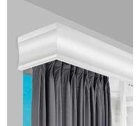 Double rail de rideau avec déflecteur intégré, système de poulie coulissante silencieuse pour un fonctionnement fluide de la fenêtre