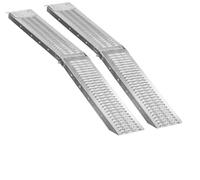 Double Rampe de Chargement Pliante et Antidérapante en Acier pour Moto Quad Tondeuse 400kg