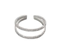 Double rangée de strass élastique incrusté Bracelet pour les femmes, brillant blanchissant et polyvalent, haute élasticité sans serrer le poignet, pas de strass tomber et résistant à l'usure, adapté p