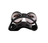 Double rangée tambour de cloche, 2 pièces tambour elliptique compagnon main pied Jingle tambourin Instruments de Percussion multicolore(Black)
