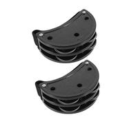 Double rangée tambour de cloche, Instrument de Percussion Tambourin à Pied Noir 10x6x3.8cm 2 Pièces