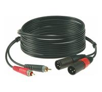 DOUBLE RCA - XLR 3 MALE 3 M