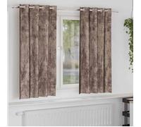Double rideaux - vidaXL - 4107669 - Cappuccino - Velours - Occultant