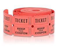 Double Roll of Raffle Tickets, 500ct (Colors May Vary)