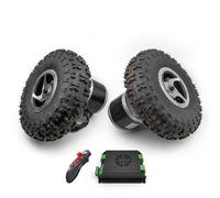 Double roue de 9 pouces 75 tr/min 120 tr/min 24V 250W kit de moteur à engrenages brossés pour Golf Carry Garden Tool Wheelbarrow Cart (ESC Small kit, 24V250W 120RPM)