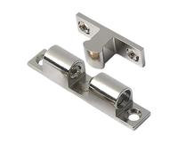 Double rouleau d'arrêt Lot de 1/10 loquets à bille for porte meuble, double rouleau, ressort, loquet tension réglable for d'armoire ou placard(10PCS,Silver-60MM)