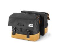 Double sacoche vélo 40l noir jaune