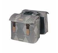 Basil Sacoche arrière vélo Elegance Mik 40-49 l Argenté Gris