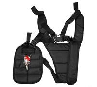 Double sangle d'épaule de rechange avec boucle réglable pour débroussailleuse et coupe-bordures, conçu pour une utilisation confortable à long terme