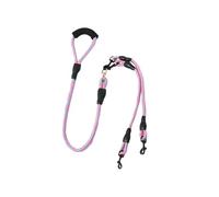 Double sangle pour chien, corde de promenade pour animal de compagnie, rotation à 360 degrés, 150 cm, outil gratuit pour la course, la randonnée, le forrage de rivière, le jardin, le contrôle des | Laisse de promenade pour deux chiens de petite, moyenne et grande race pour la marche, la randonnée, le jardin