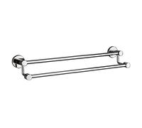 Double Serviette Bar Sus 304 en Acier Inoxydable Round Tairs Rails Wall Murd Rail Sett Shelf pour Salle de Bain ou Cuisine (Taille: 80 cm) KeYJ