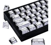 Double Shot PBT Keycaps 78 touches Dye Sublimation Japonais Manga Blanc Keycaps Cherry Profile Keycap for Cherry Gateron MX Swithes Mechanical Keyboards