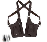 Double Shoulder Armpit Bag, 2025 New Multi-Pocket Anti-Theft Bag With Double Shoulder Straps, Anti-Theft Hidden Underarm Strap Wallet Pocket Holster Phone Leisure Double Shoulder Pouch (Black)