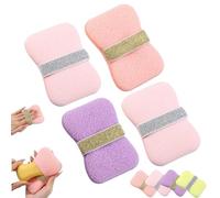 Double-Sided Bath Foaming Bag,2 in 1 Bathroom Soap Sponge Bath Sponges,with Quick Lather & Reusable Mesh, Portable Net Sponges for Shower, Travel & Home Use (4pcs-colour mixture1)