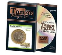 Double Sided Coin (1 Euro w/DVD) (E0026) by Tango - Trick