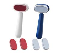 Double-Sided Foot Scraper, 2-in-1 Foot File and Callus Remover (Red+Blue) | Dual-sided scraper and smoothing file, replaceable heads, ABS and stainless steel, use after soaking, rinse-clean design
