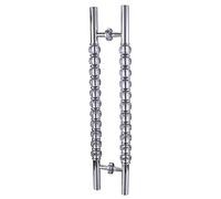 Double Sided H-Shape Replacement Barn Door Handles,Modern Large Pull and Push Sliding Door Handle, 24 32 40 47 Inch Long(Deep Coffee,150cm/59in)