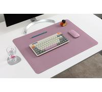 Double Sided Leather Blotter Pad,Blotting Desk Pad,Laptop Desk Pad,Mouse Pad,Writing,Drawing,Art Craft Mat (17"" x 24"",Lilac)