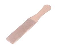 Double Sided Leather Strop, 11.0x5.9x4.6in Beech Wood Pocket Knife Sharpener Knife Stropping Block for Wood Carving and Woodworking