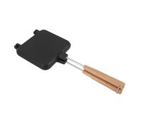 Double Sided Pancake Maker, Aluminum Alloy Nonstick Double Sided Frying Pan with Handles, Square 14.5 × 6 Inches, Easy to Flip for Fluffy Pancakes Breakfast Omelette
