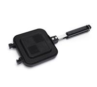 Double Sided Press Pan | Non - Stick Aluminum Alloy for Easy Wash | Ideal for Camping/Home/Barbecue | Insulated Handle, 800g