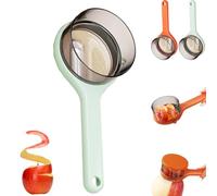 Double-Sided Stainless Steel Blade Peeling Knife with Storage Box, 2025 New Fruit And Vegetable Peeler With Container, Veggie Peeler, Potato Peelers, Multi-Function Peeler For Home Kitchen (Green)