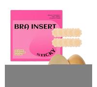 Double Sided Sticky Bra - Push Up Sticky Bra Inserts | Strapless Double Sided Adhesive | Adhesive Tape Nipple Covers for Bathing Swim Sports Dress Swimsuit Bikini | 6 X 6 Cm