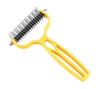 Double-sided Tool For Animals With Long Thick Coats. A Single Side Removes