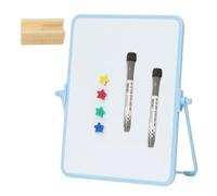 Double-Sided Whiteboard - 21x28cm Magnetic Memo Board With Stand & Markers