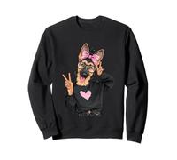 Double Signe de Paix avec Inscription « Shepherd Girl » Sweatshirt