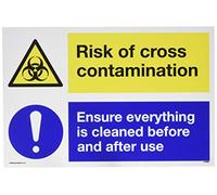 Double signe risque de contamination croisée. Assurez-vous que cette surface partagée est propre avant et après utilisation