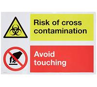 Double signe risque de contamination croisée Éviter de toucher
