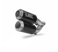 2 Pot D'Echappament MIVV MK3 Carbone pour DUCATI MONSTER 821 2018 > 2020