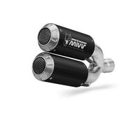 Double Silencieux Slip-On Noir MIVV Mk3 pour Ducati 937 Hyper 939 2016-2018