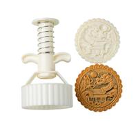 Double Size Cakes Maker Jades Rabbits Dragon Design Sturdy ABS Baking Tool for Autumn Festival Food-Grade Baking Accessories