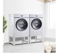 Double socle Cremlingen avec étagère pour lave-linges séche-linges 127 x 54 x 31 cm [en.casa]