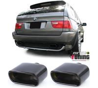 Double sortie silencieux échappement duplex noir sport pack M V8 BMW X5 E53 (05387)