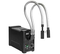 Double source de lumière LED col de cygne, illuminateurs de microscope à fibre optique, longueur d'onde 570-900 NM, ampoule halogène 21 V 150 W, luminosité réglable pour des expériences scientifiques