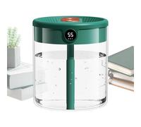 Double Spray Humidifier, Cool Mist Ultrasonic Tank, 2L Large Water Capacity with Automatic Humidity Sensor, Digital Display Desk Diffuser, Quiet Humidifier, Spray Vaporizer for Bedroom Home