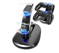 Double station de charge à LED Link-e pour manette sans fil PS4 (chargeur, support, docking, alimentation, console, USB)
