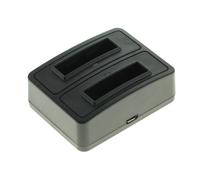 Double Station de charge avec led pour 2 batteries Fujifilm Fuji FinePix Z707EXR