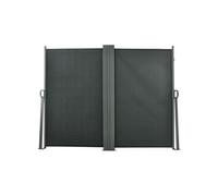 Outsunny Double Store latéral Brise-Vue paravent rétractable dim. 6L x 1,60H m Polyester Anti-UV Gris