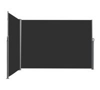 Outsunny Double Store latéral Brise-Vue paravent rétractable dim. 6L x 1,80H m Polyester Anti-UV Haute densité 180 g/m² Gris et Noir