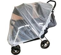 Double Stroller Mosquito Net Insect-Shield Mesh Cover Double Joggers Pram Breathable Mesh Pushchair Accessories Sun Shade Baby Cover Netting