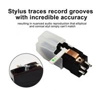Double stylet platine, lecteur d'aiguille stéréo, rubis saphir, cartouche de remplacement pour enregistrement LP 78 RPM