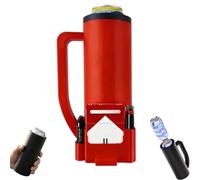 Double support de canette tactique multifonction, imprimé 3D, manchon isotherme avec poignée et fentes, peut contenir deux canettes de 355 ml pour bière, soda, boissons énergisantes (rouge)