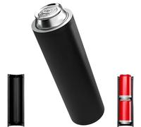 Double support de canette tactique pour recharge, double support de canette tactique, manchon isotherme à remplissage rapide pour canettes de boisson de 340,2 g, pour hayon, fêtes et cadeau (noir)
